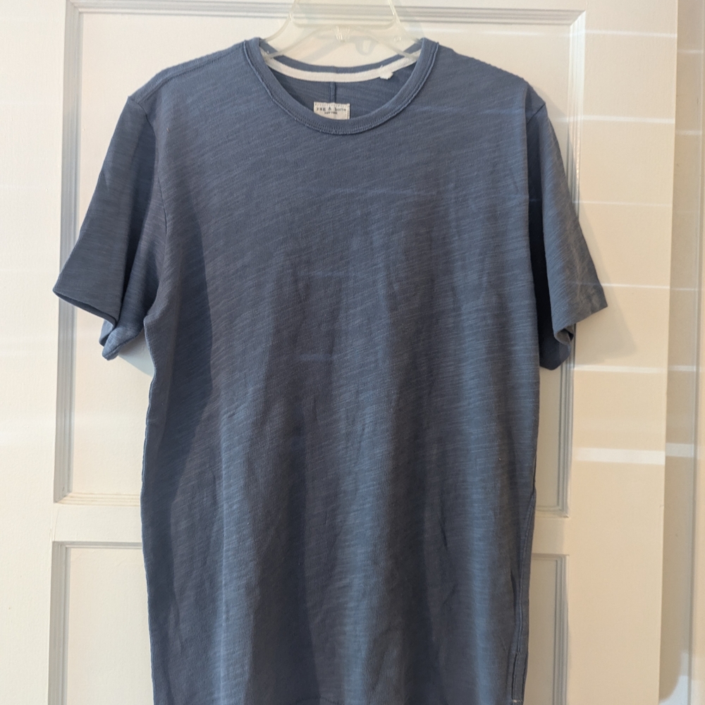 Rag & Bone Men's Blue Crew Neck T-Shirt Size M